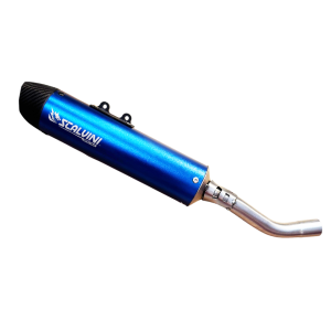Silencer blue with carbon end Scalvini | TM SMR 125 FI 22-24