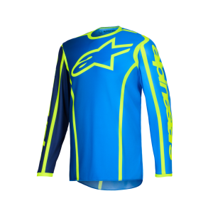 Maglia Alpinestars Fluid Apex Blue Yellow Fluo