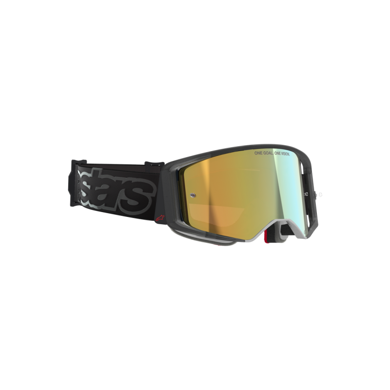 Maschera Motocross Alpinestars Supertech Vision Vista Black Mirror Gold