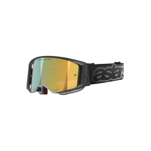 Maschera Motocross Alpinestars Supertech Vision Vista Black Mirror Gold