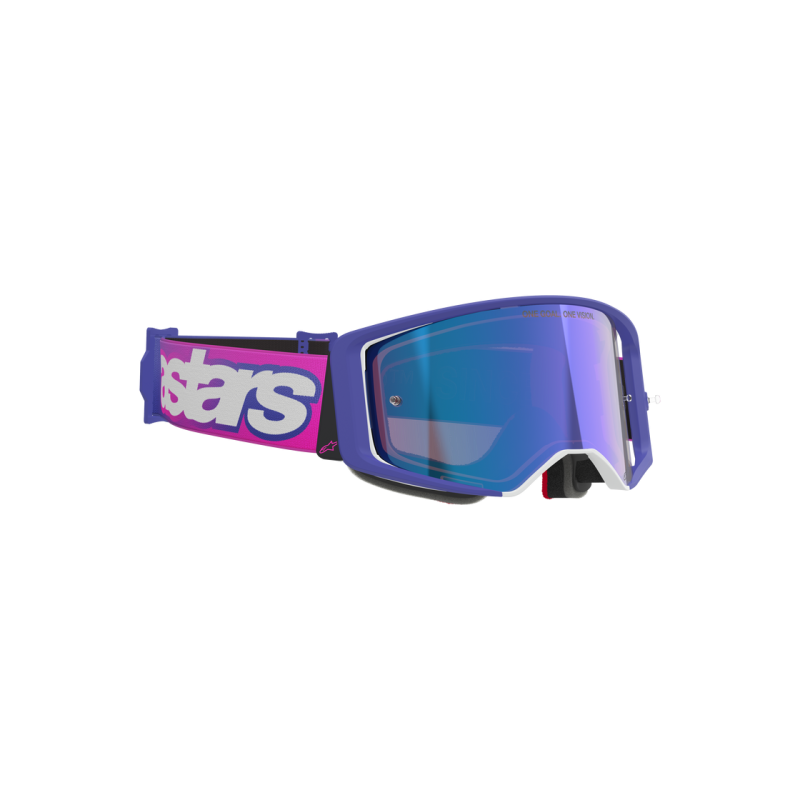 Mx Goggle Alpinestars Supertech Vision Vista Purple Fluo Pink Mirror Blue