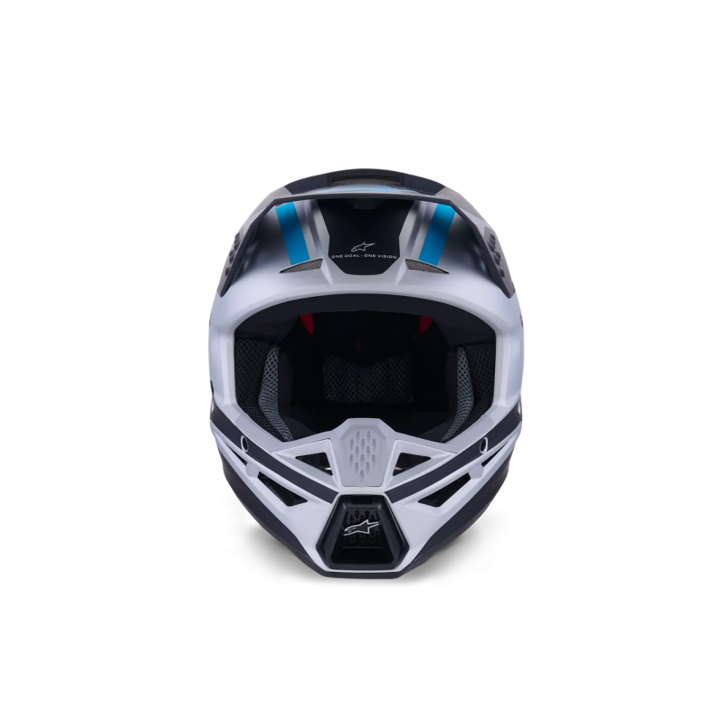 Helmet Alpinestars SM3 Heat Silver Blue Black