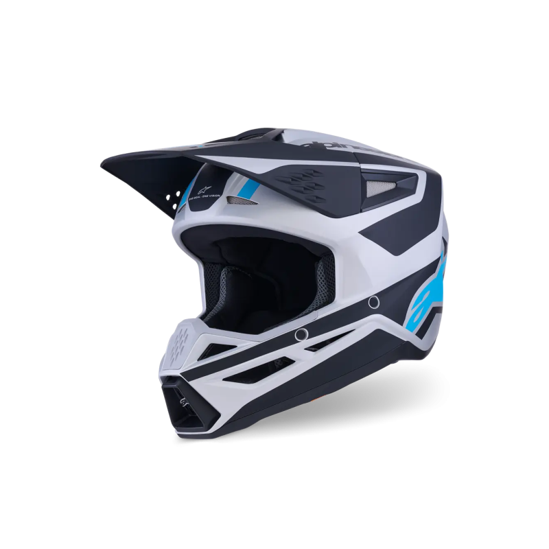 Casque Alpinestars SM3 Heat Silver Blue Black