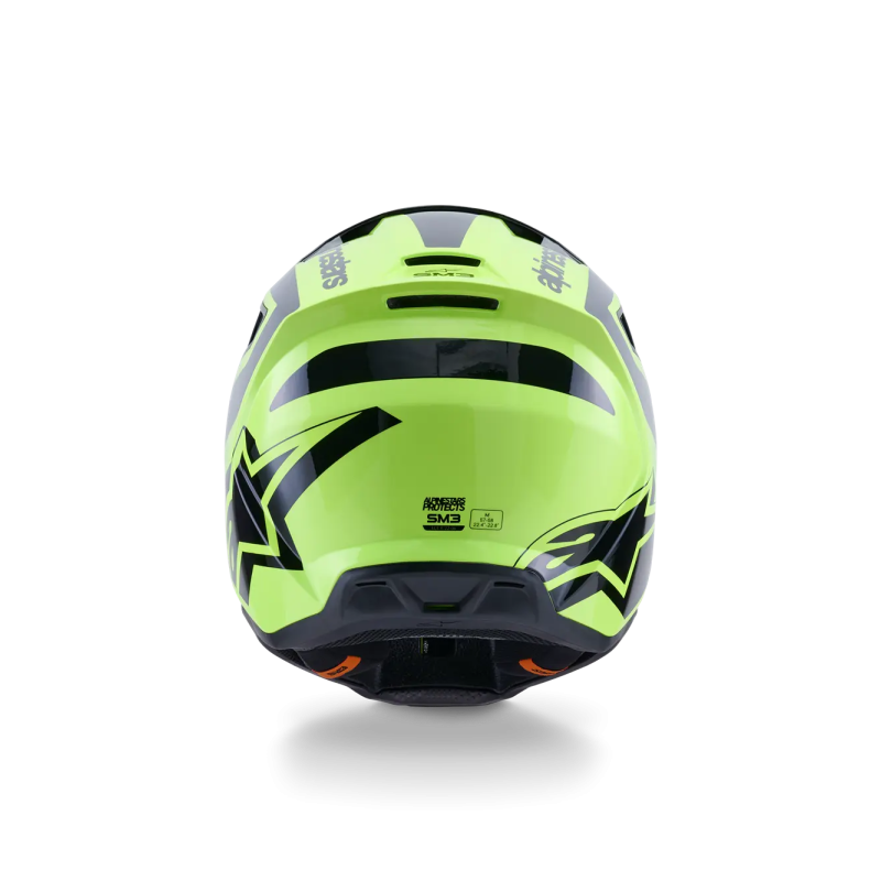 Casco Alpinestars SM3 Heat Yellow Black