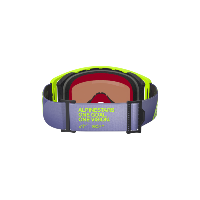Mx Crossbrille Alpinestars Supertech Vision Corp Purple Yellow Fl Mirror Silver