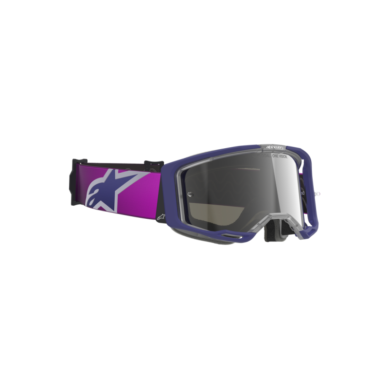 Masque Alpinestars Vision 8 Purple Light Gray Mirror Slvr