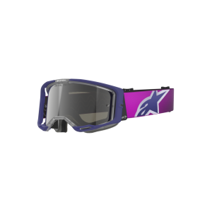 Maschera Alpinestars Vision 8 Corp Purple Light Gray Mirror Slvr