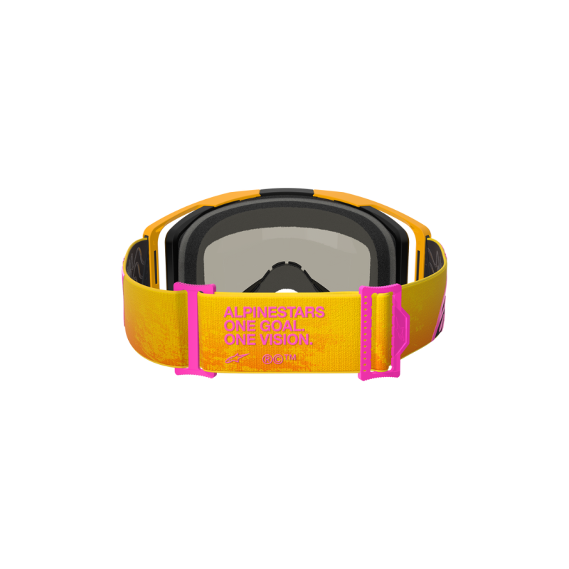 Mx Goggle Alpinestars Vision 8 Corp Orange Yellow Pink Mirror Gold