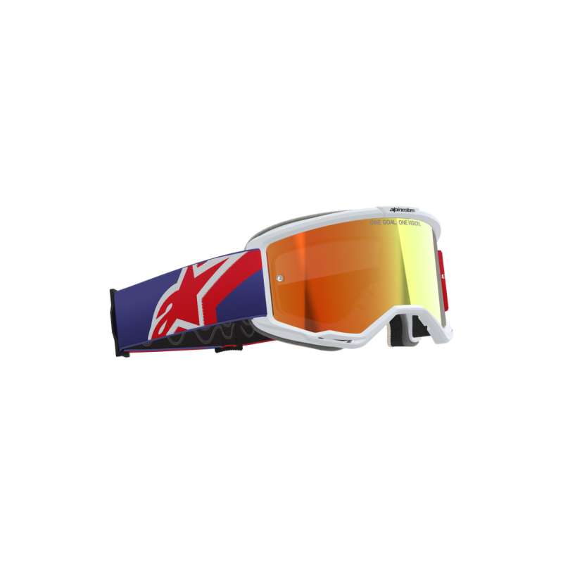 Maschera Alpinestars Vision 5 Corp Red Purple Mirror Red