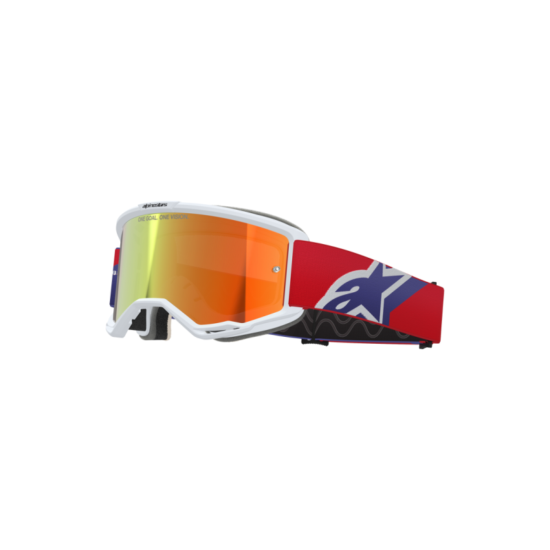 Mx Goggle Alpinestars Vision 5 Corp Red Purple Mirror Red