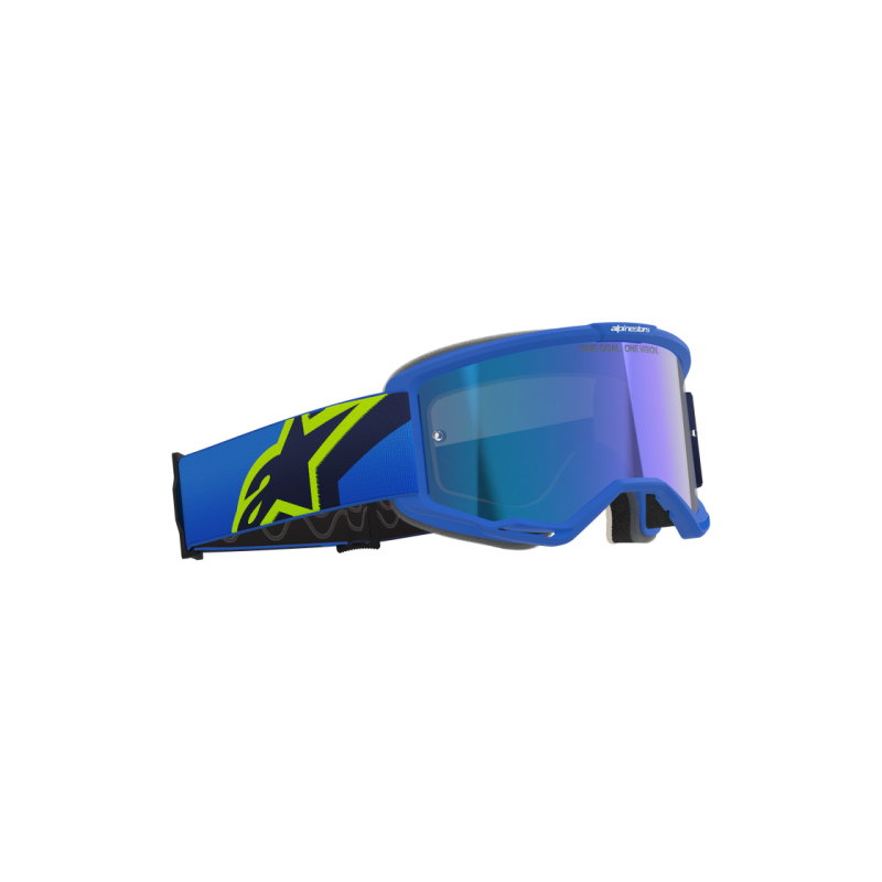 Mx Goggle Alpinestars Vision 5 Corp Blue Yellow Fluo Mirror Blue
