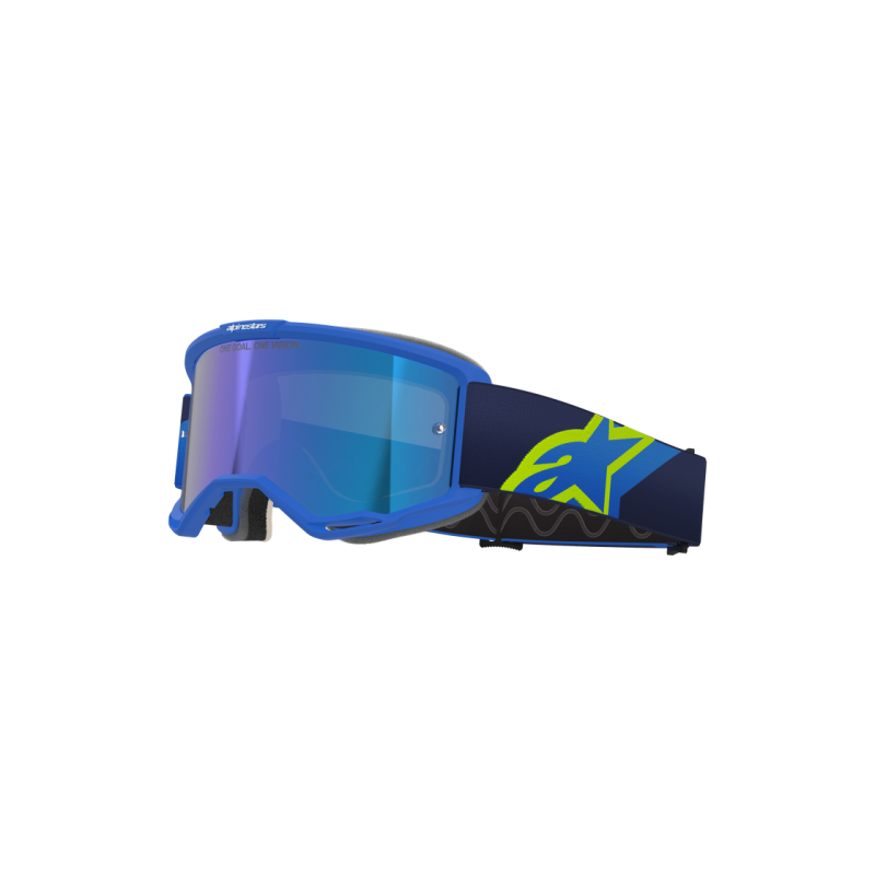 Masque Alpinestars Vision 5 Corp Blue Yellow Fluo Mirror Blue
