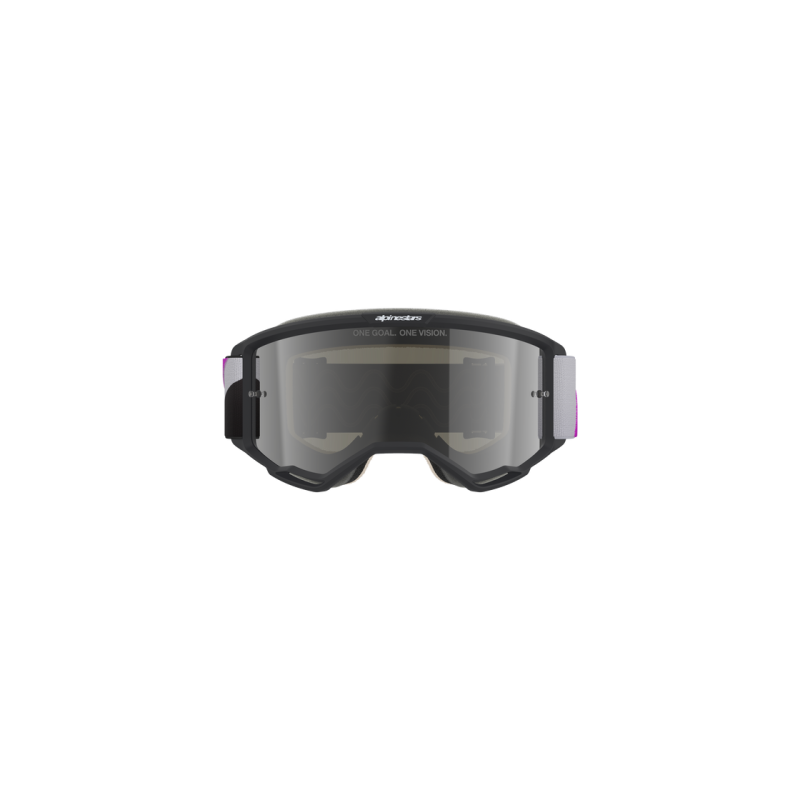 Maschera Alpinestars Vision 5 Corp Light Gray Purple Mirror Slvr