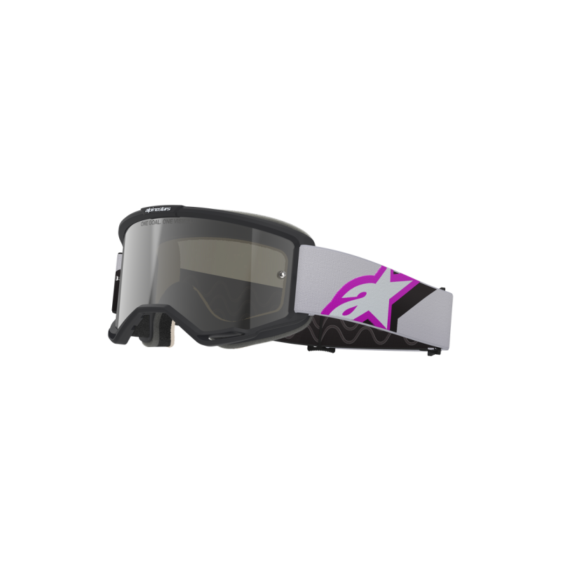 Maschera Alpinestars Vision 5 Corp Light Gray Purple Mirror Slvr