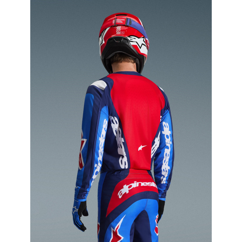 Crossshirt Alpinestars Fluid Grid Blue Red