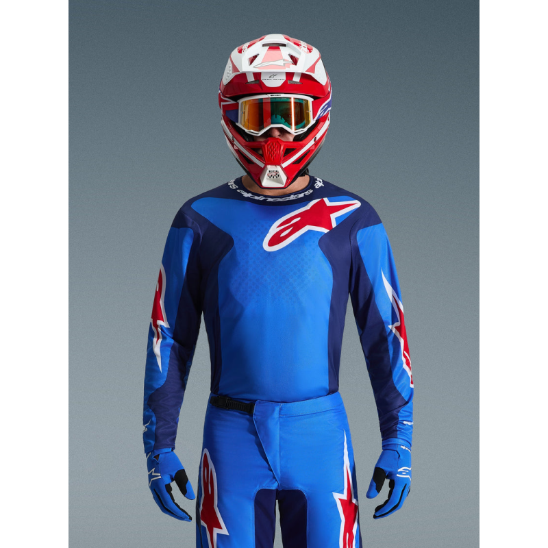Maillot Alpinestars Fluid Grid Blue Red