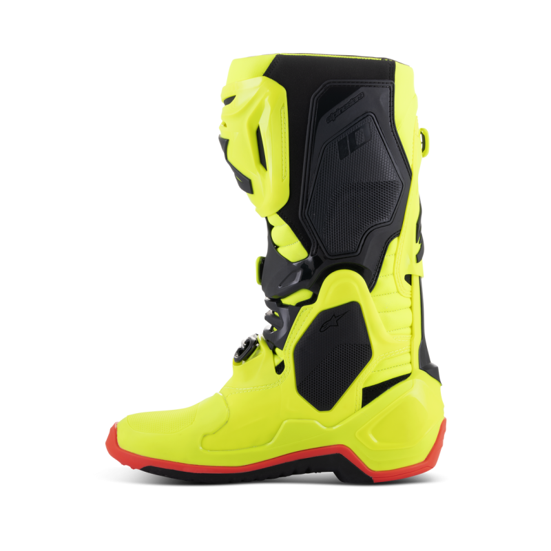 Alpinestars Tech 10 Bottes Cross Fluo Yellow Black Red