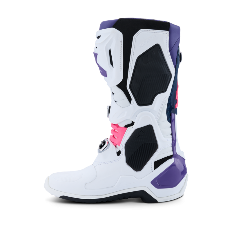 Alpinestars Tech 10 White Violet Navy Blue Pink Fl