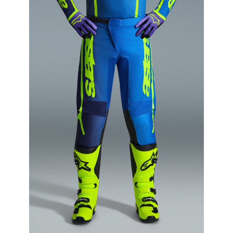 Pantalon Cross Alpinestars Fluid Apex Blue Yellow Fluo