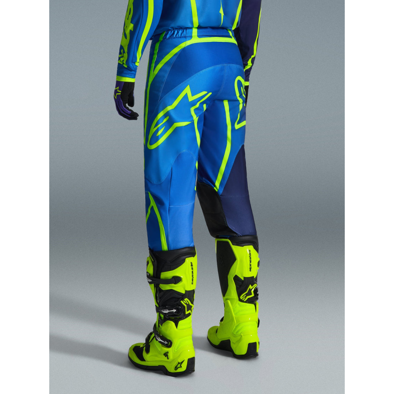 Pantalone Alpinestars Fluid Apex Blue Yellow Fluo