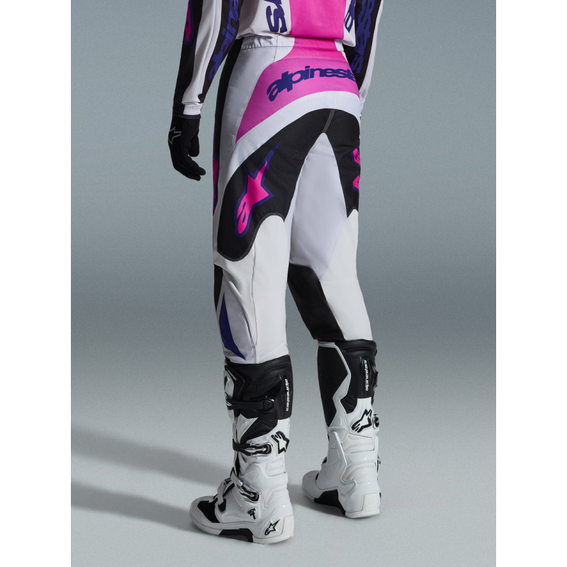 Pantalone Alpinestars Fluid Grid Black Light Gray Purple