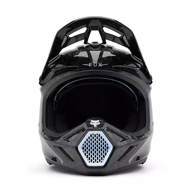 Casque FOX V3 RS Carbon Solid Gloss Black