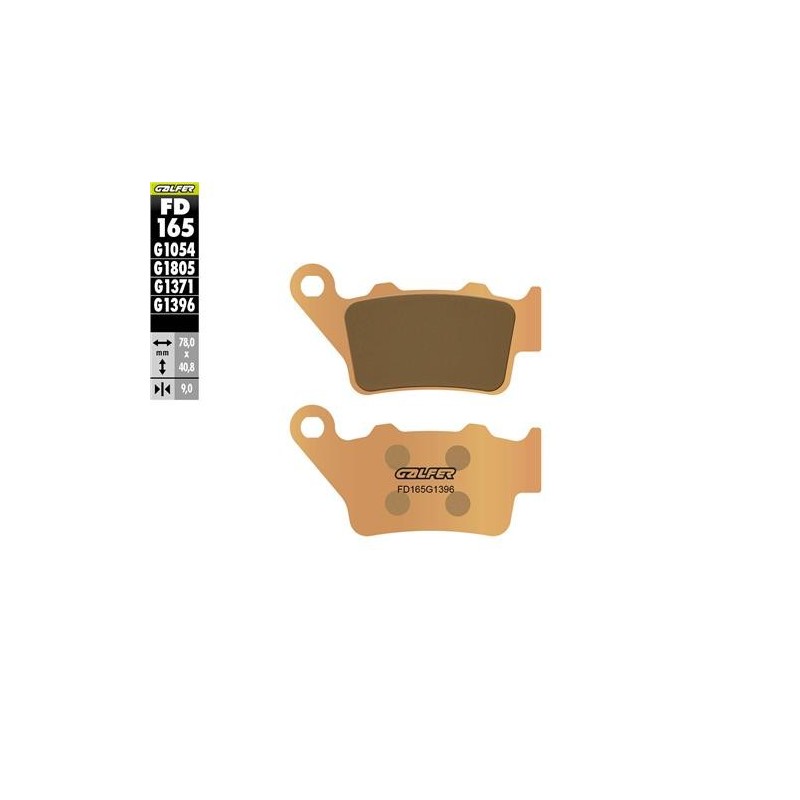 Gesinterte Bremsbeläge hinten Galfer | Yamaha Tenere 700 / KTM / Husq 701 / BMW GS