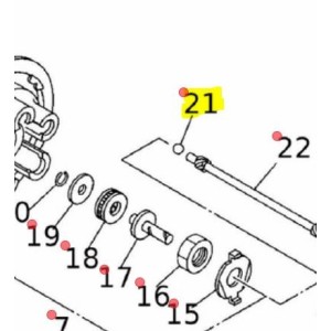 Sfera astina cambio Yamaha - Fantic