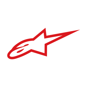 Sticker for flat surfaces Glass/metal Alpinestars 44x19 cm