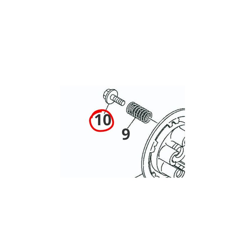 Screw with washer M6x20 | Fantic XX XE 125 Yamaha YZ 125
