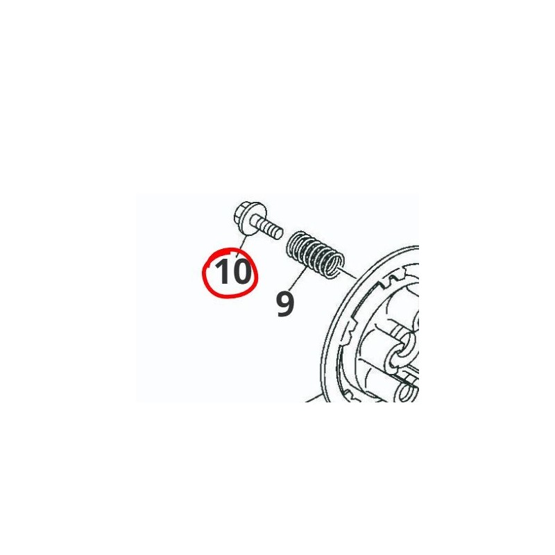 Vis avec rondelle M6x20 | Fantic XX XE 125 Yamaha YZ 125