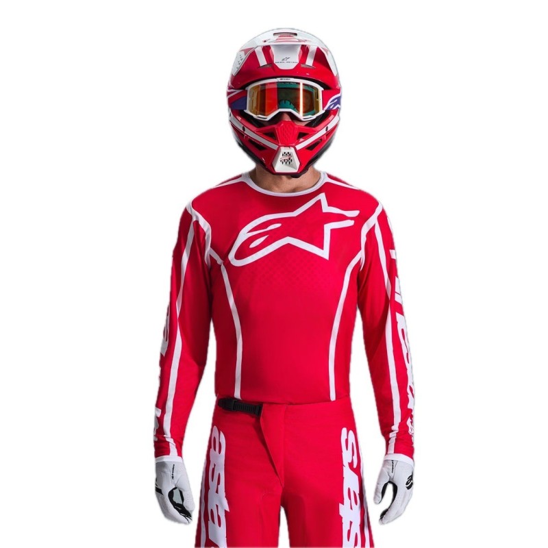 Maillot Alpinestars Fluid Apex Red White