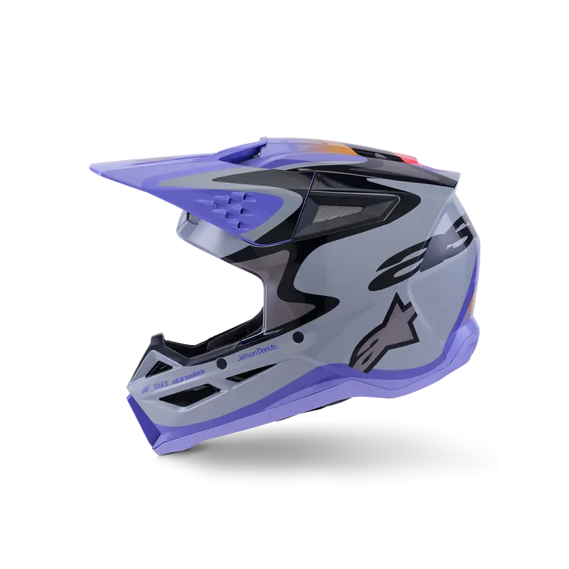 Casco Alpinestars SM3 JETTSON Gray/Purple/Black