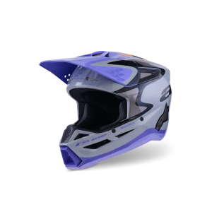 Helm Alpinestars SM3 JETTSON Gray/Purple/Black