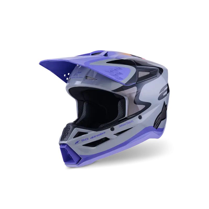 Casco Alpinestars SM3 JETTSON Gray/Purple/Black
