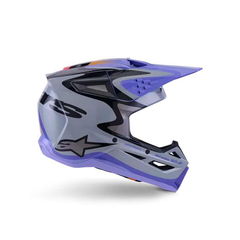 Casque Alpinestars SM3 JETTSON Gray/Purple/Black