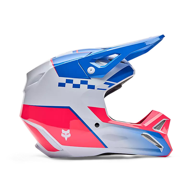 FOX Helmet V1 Collect Blue Pink
