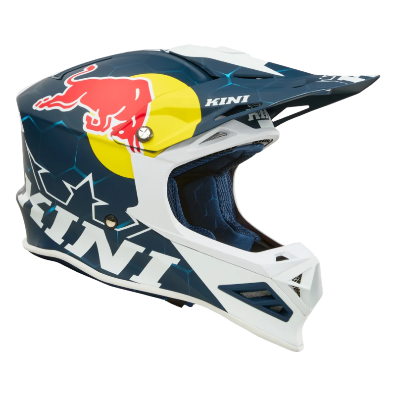 Casco Kini MXC1 Red Bull 1.0 Blue White