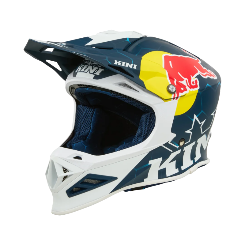 Casco Kini MXC1 Red Bull 1.0 Blue White