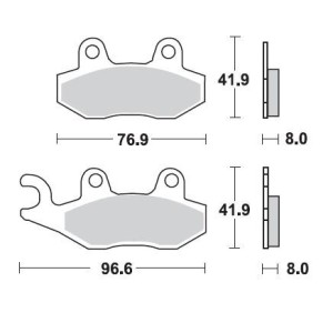 Front Brake pads MotoMaster