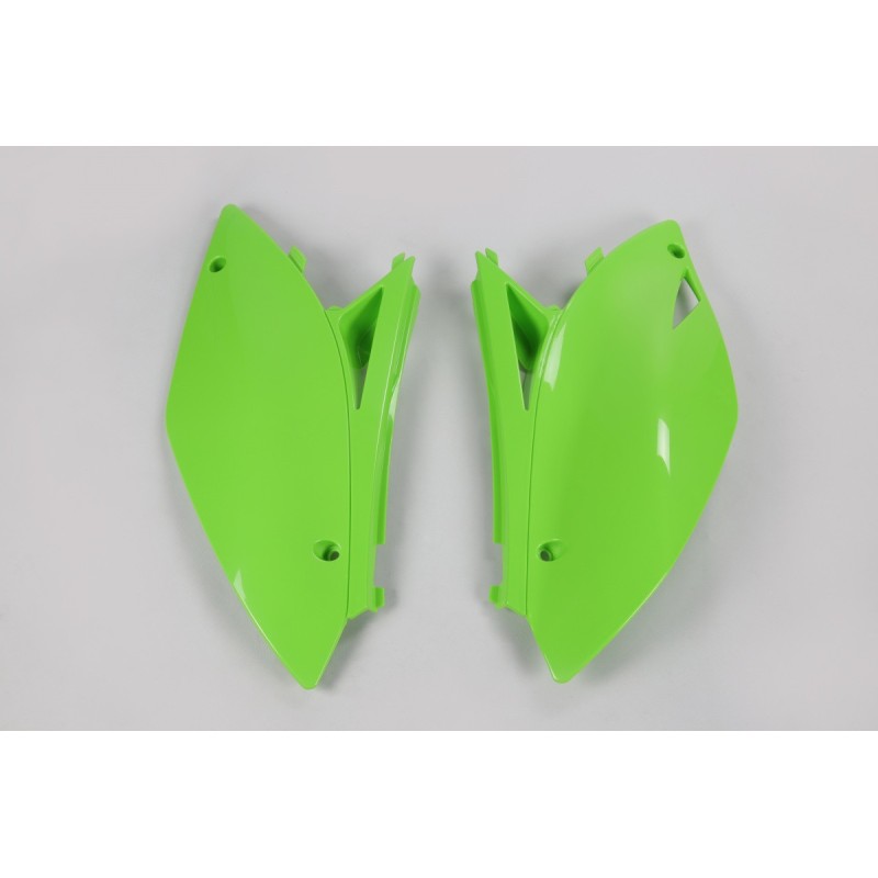 Side panels Ufo green Kawasaki KXF 250 09-12 KXF 450 09-11