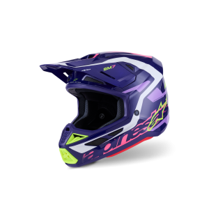 Helm Alpinestars SM7 Deed Purple Pink Glossy