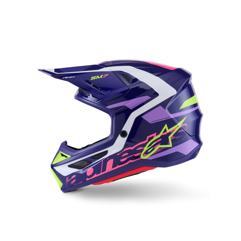 Helmet Alpinestars SM7 Deed Purple Pink Glossy