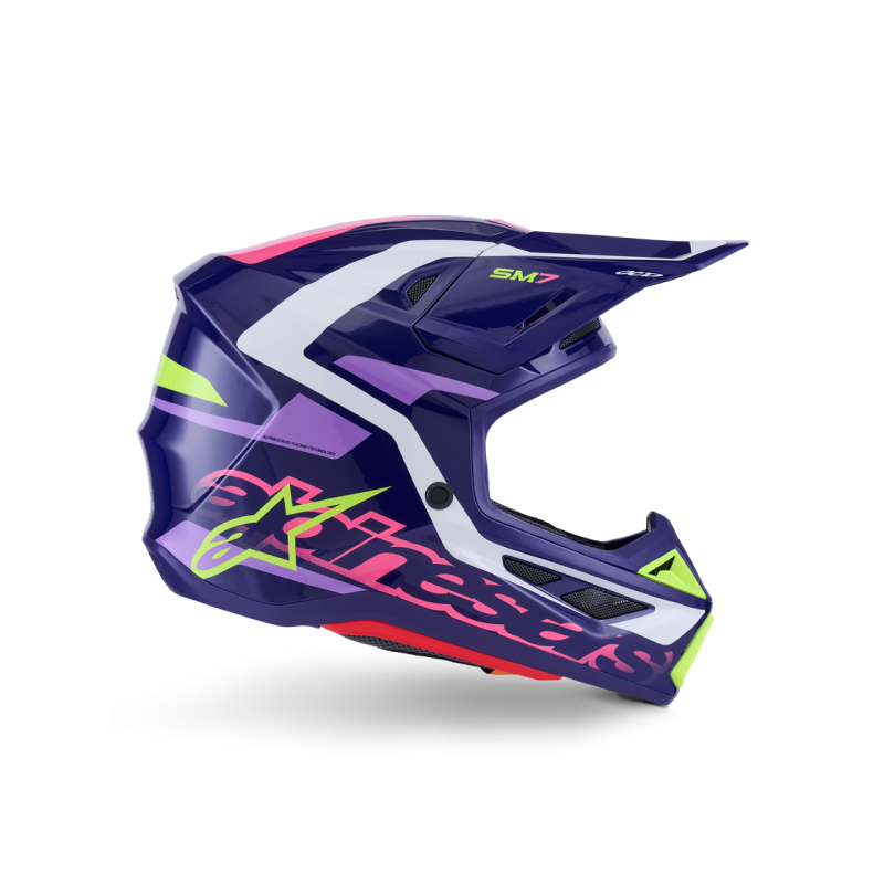 Helmet Alpinestars SM7 Deed Purple Pink Glossy