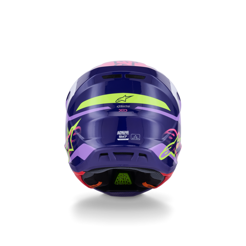 Helm Alpinestars SM7 Deed Purple Pink Glossy