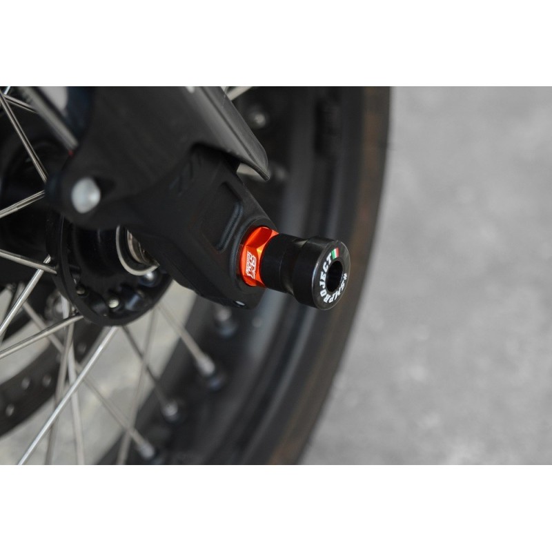 Sturzpadkit vorderrad achse KTM 690 (Orange)