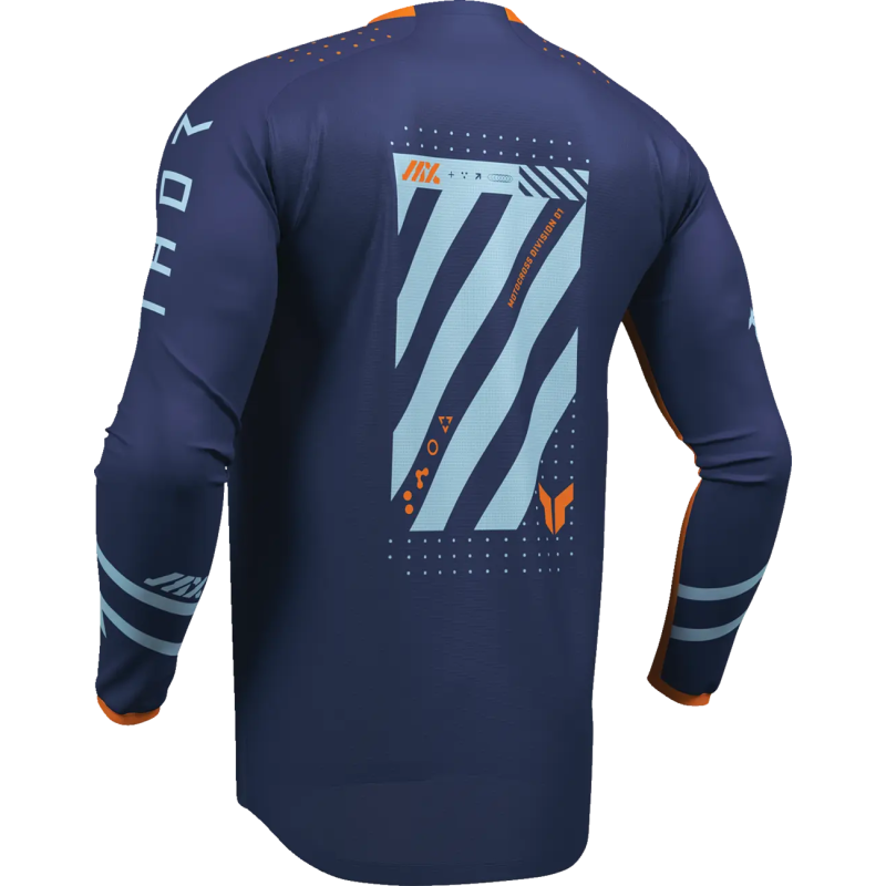 Maillot Thor Launchmode Futura Navy Orange