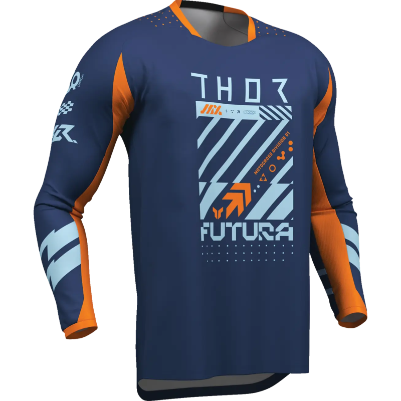 Maillot Thor Launchmode Futura Navy Orange