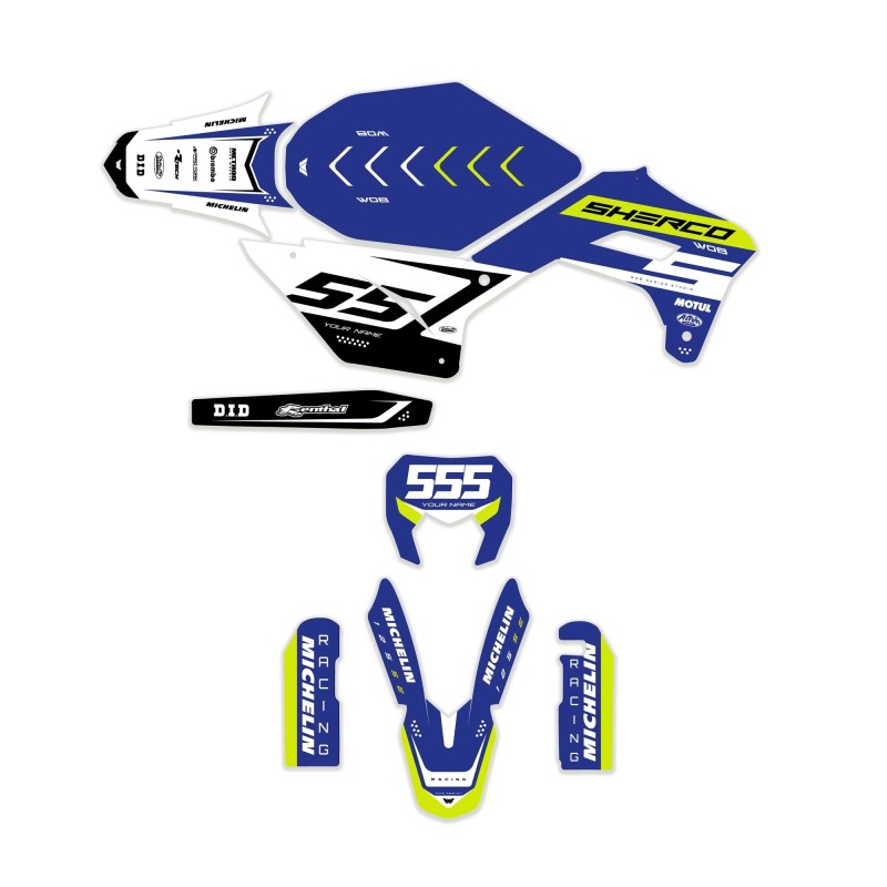 Kit graphique Sherco Racing Blue