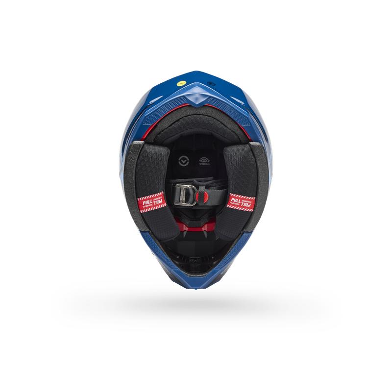 Casque BELL Moto-10 Spherical Strike Blue